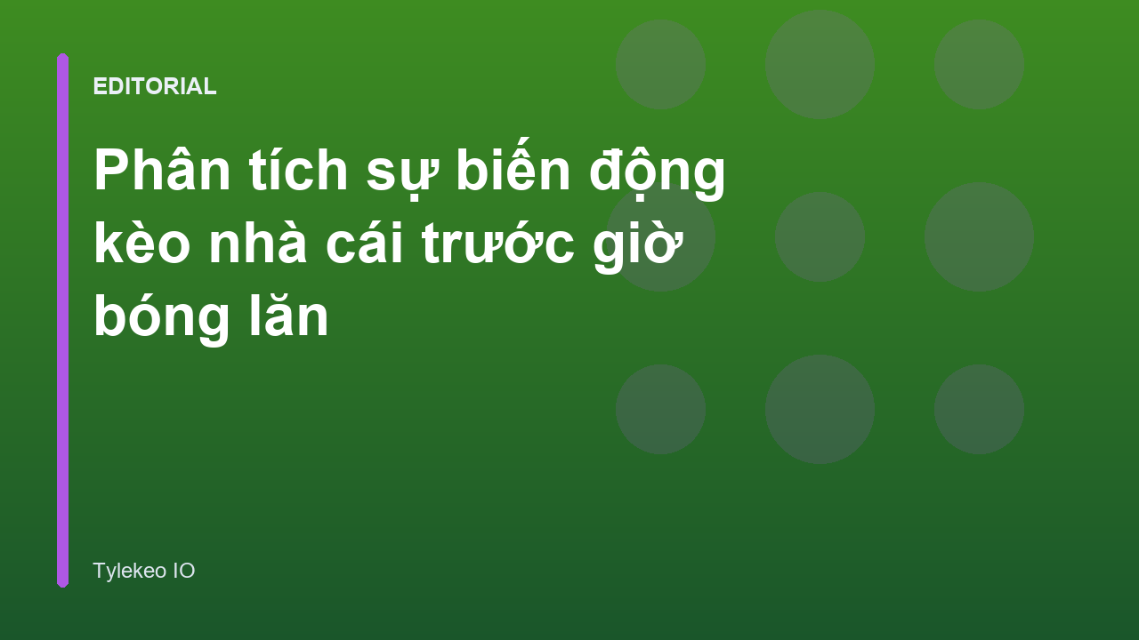 Biểu đồ minh họa sự biến động kèo nhà cái